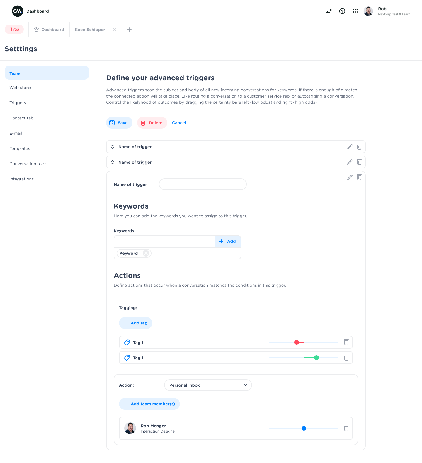 screenshot of Mobile Service Cloud